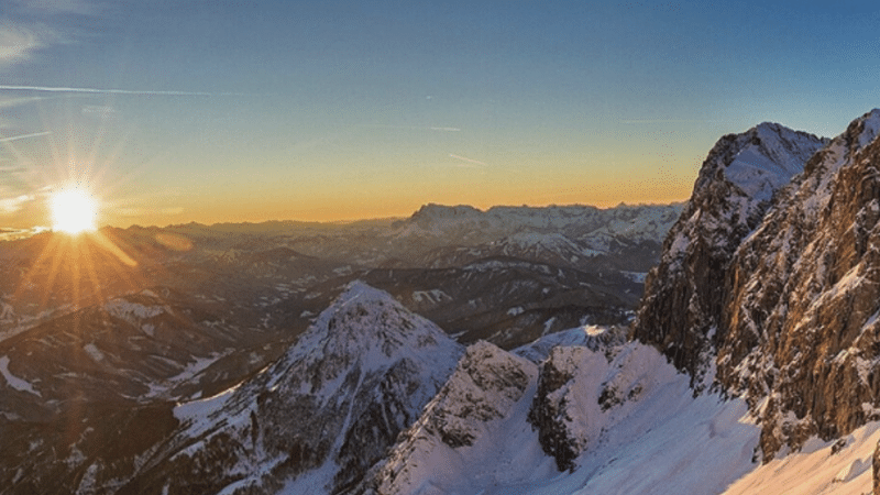 sunrise over mountain